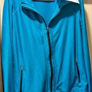 LuLaRoe Teal Zip-Up Jacket